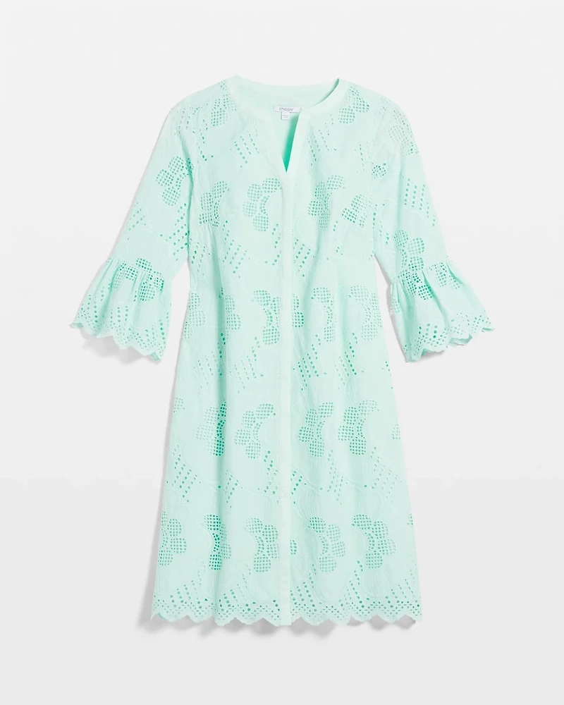 Eyelet Cotton Voile Dress