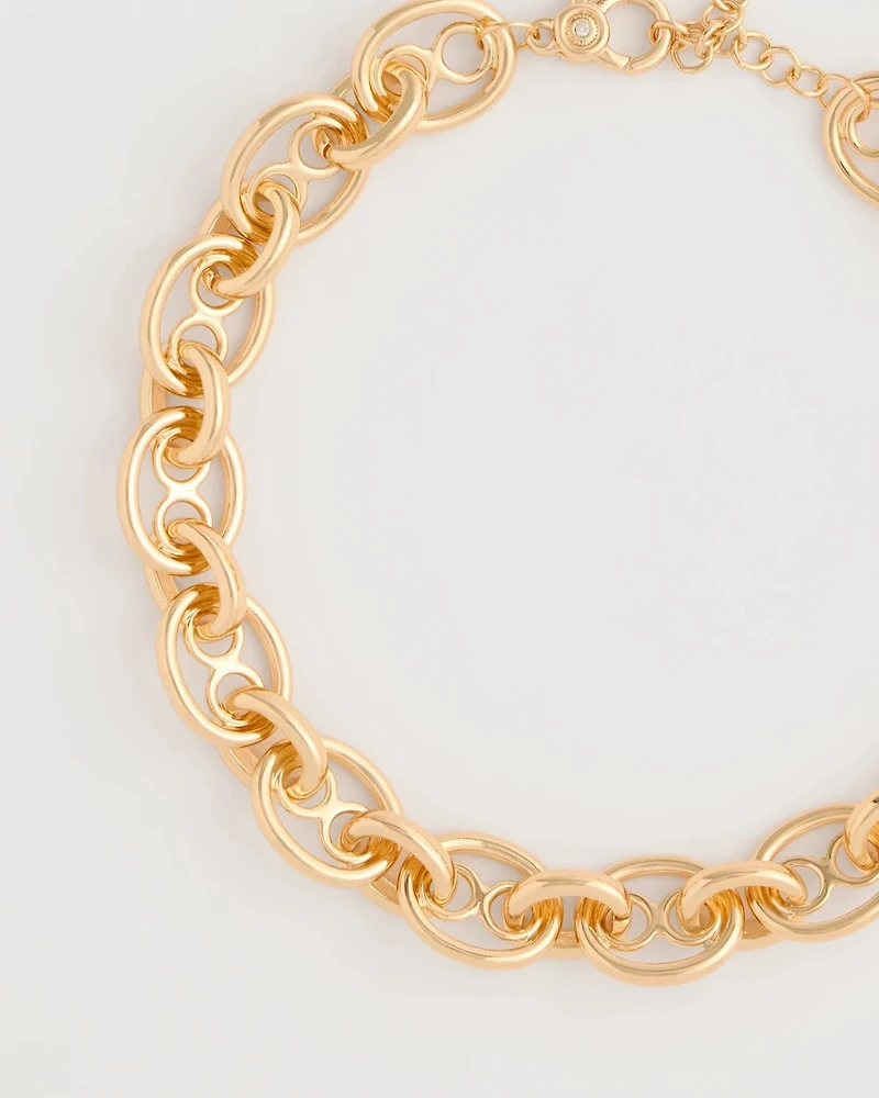 Mariner Goldtone Link Necklace