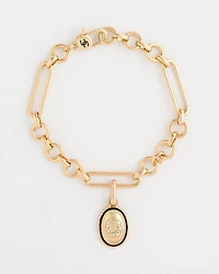 Horseshoe Medallion Bag Charm