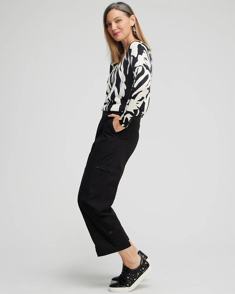 Poplin Cropped Pants