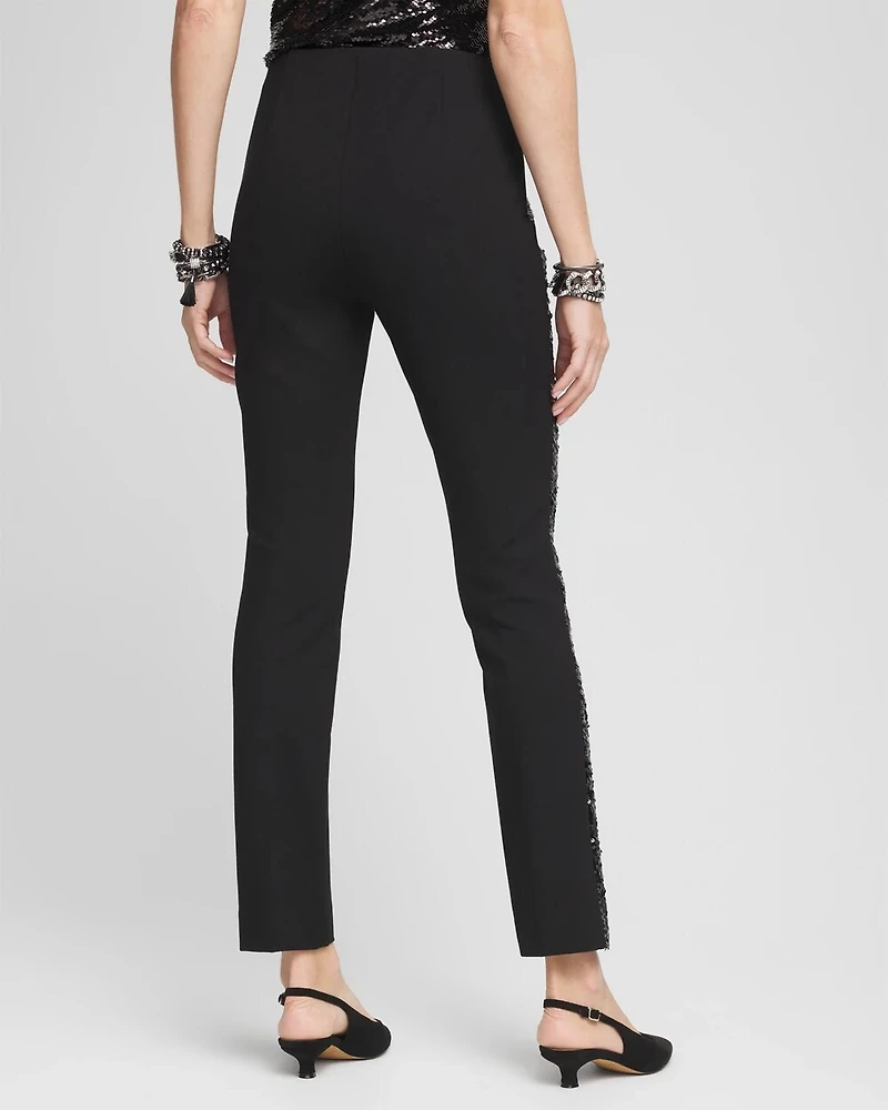 Juliet Side Sequin Ankle Pants