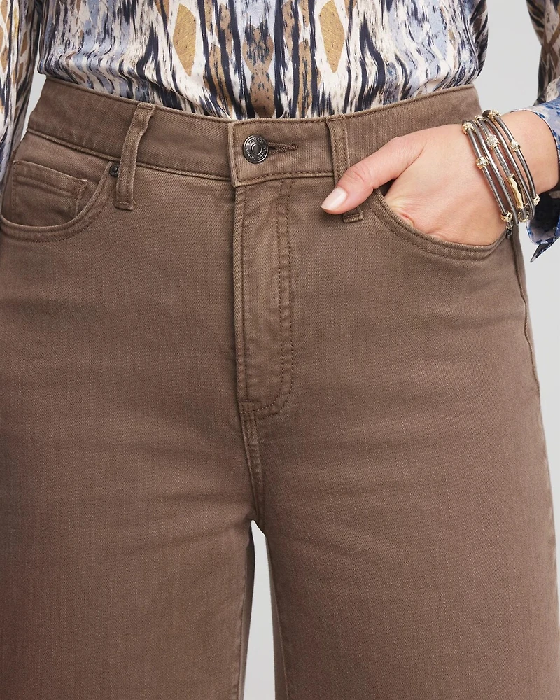 So Slimming® High Rise Wide Leg Jeans