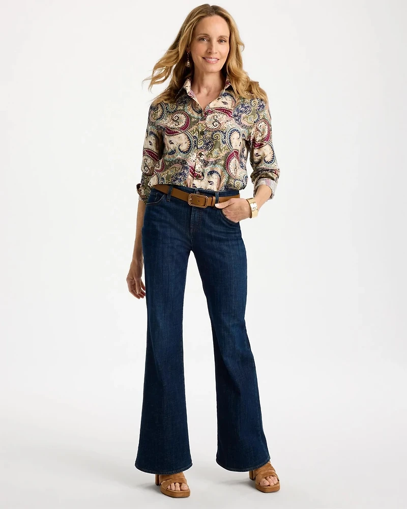 Paisley No Iron™ Stretch Shirt