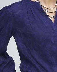 Chiffon Embroidered Shirt