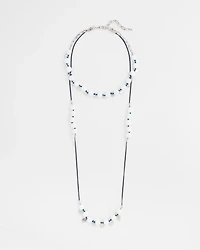 Convertible White Stone Necklace