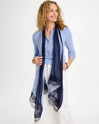 Ombre Lace Oblong Scarf