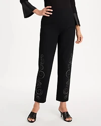 Juliet Embellished Tapered Ankle Pants