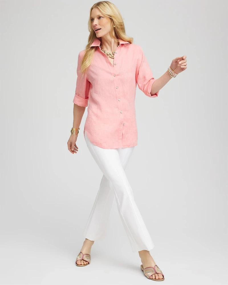 Juliet Soft-Stretch Flared Ankle Pants
