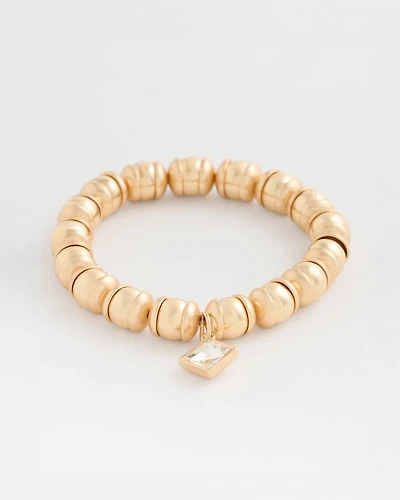 Goldtone Round Charm Bracelet