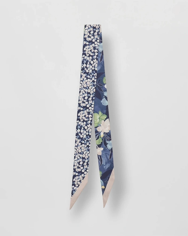 Printed Woven Skinny Scarf