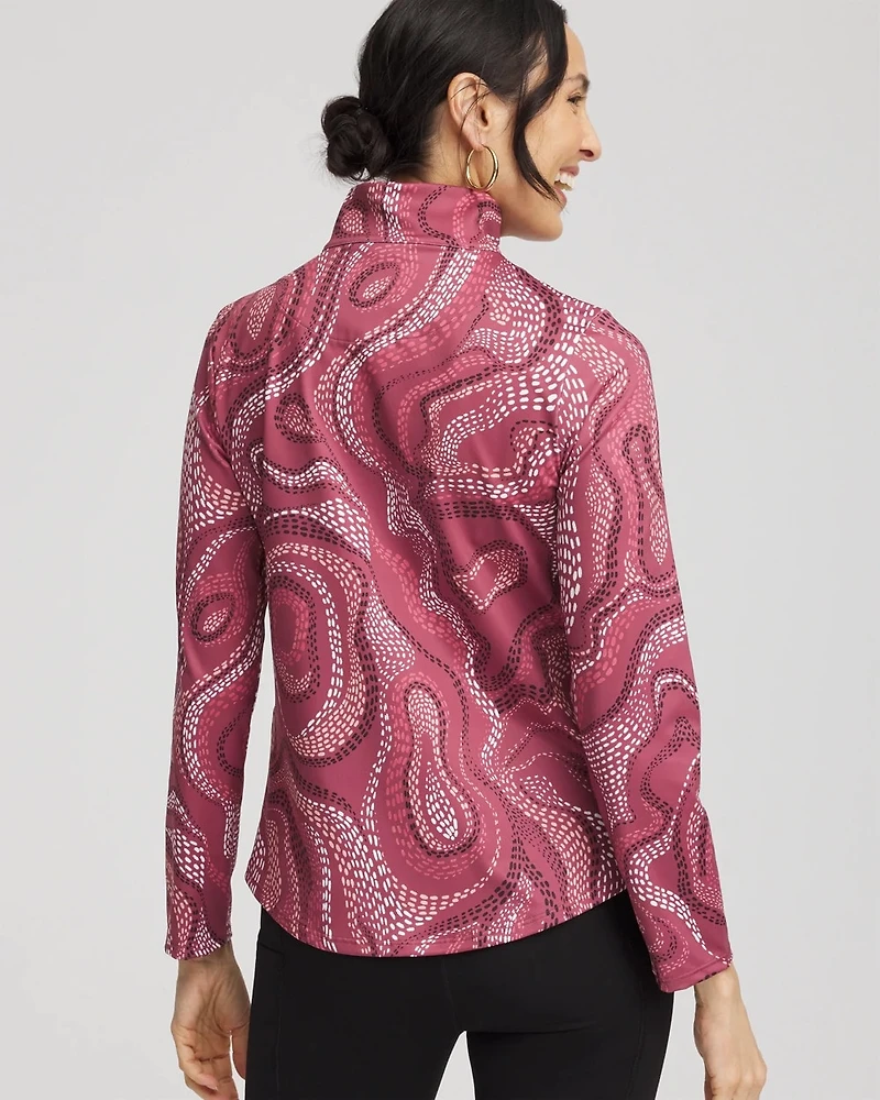 Zenergy® UPF Swirls Half-Zip Top