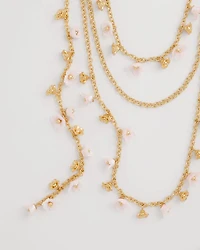 Pink Multi-Layer Necklace