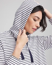 Zenergy® French Terry Cotton Striped Hoodie