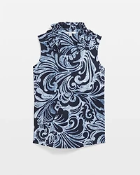 ® Neema Paisley Ruffle Tank