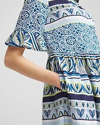 Flutter-Sleeved Maxi Dress