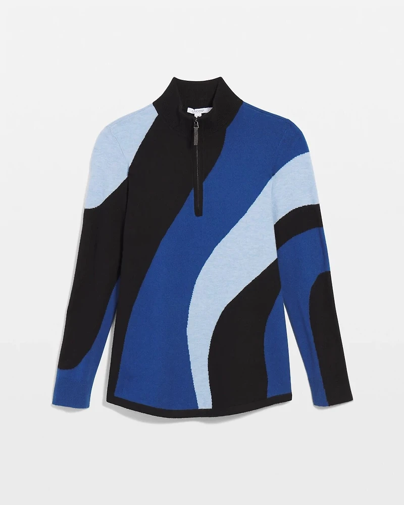 Zenergy® Luxe Cashmere Blend Colorblock Top