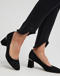 Embellished Tulip Hem Pull-on Jeggings