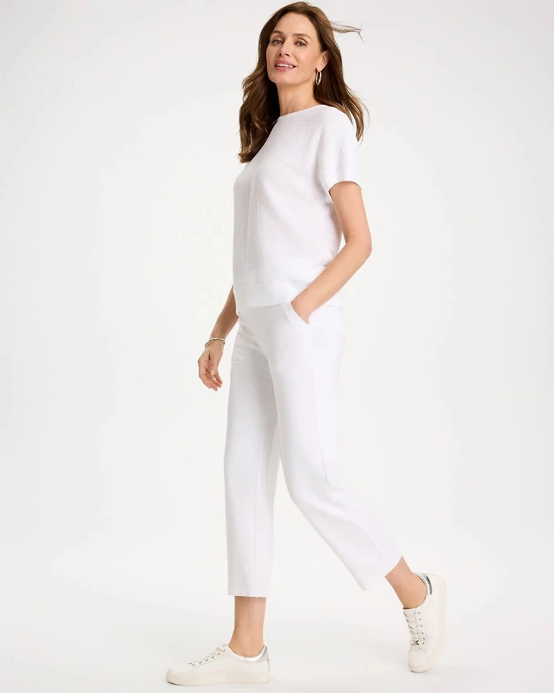 Zenergy® Gauze French Terry Mix Tee