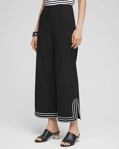 Juliet Artisanal Wide Leg Cropped Pants