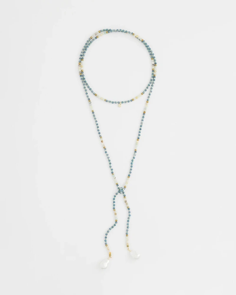 Beaded Lariat Necklace