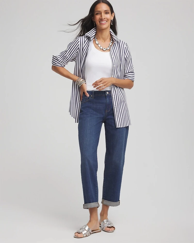 No Iron™ Striped Sateen Shirt