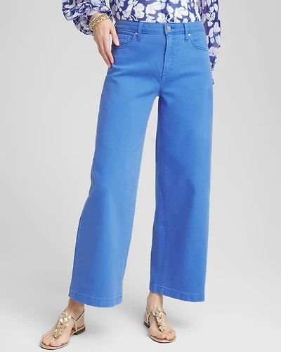 So Slimming® High-Rise Wide Cropped Jeans