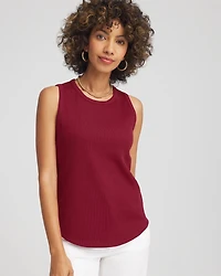 Ribbed High-Neck Tank
