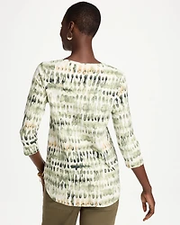Printed Cotton Slub Tee