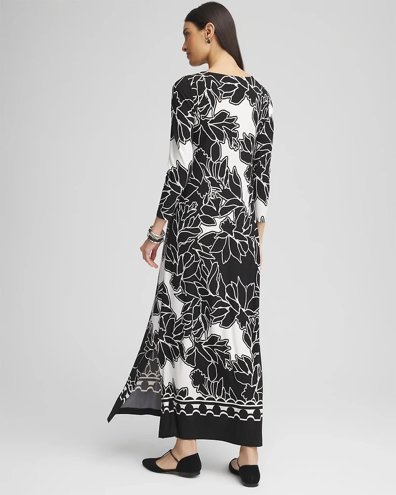 Bateau-Neck Jersey Maxi Dress