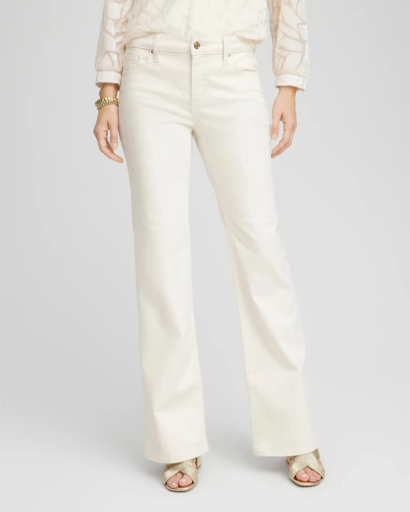 Petite Girlfriend Flared Leg Jeans