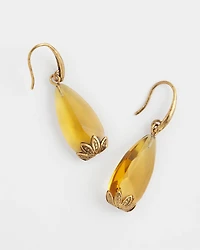 Neutral Stone Drop Earrings