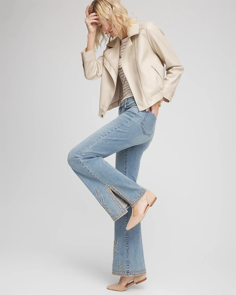 Faux Leather Bomber Jacket