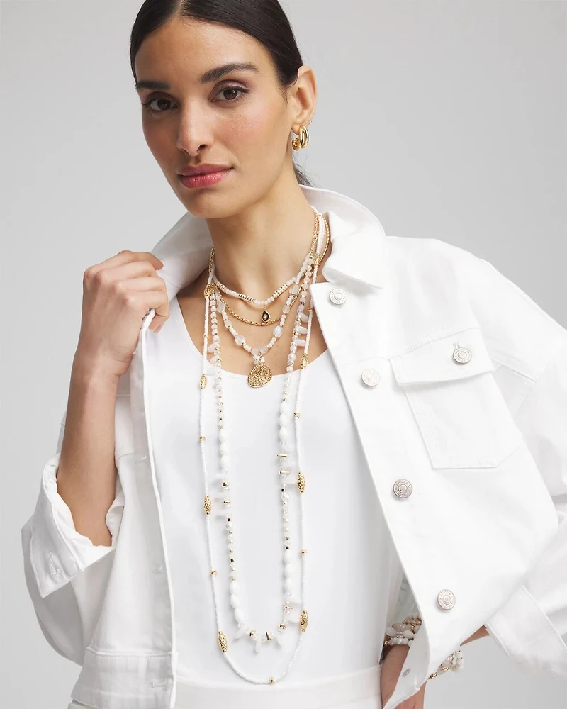 Convertible Beaded Pendant Necklace