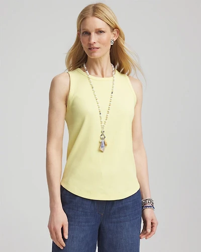 Ribbed High-Neck Tank