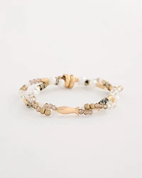 Jasper Stone Beaded Stretch Bracelet