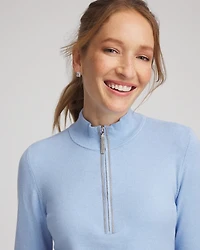 Zenergy® Luxe Half-Zip Pullover Top