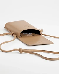 Leather Cross Body Phone Holder Bag