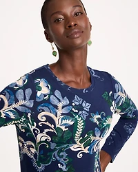 Placed Print Touch of Cool™ Layering Tee