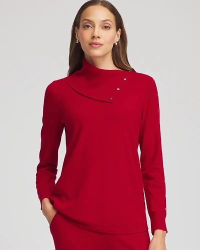Zenergy® Luxe Envelope Neck Sweater