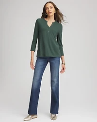 Cotton Slub Henley Tee