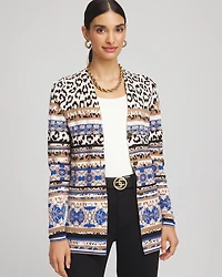 Animal Fair Isle Cardigan