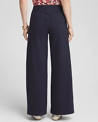 Cotton Stretch Wide Leg Pants