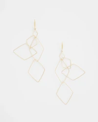 Diamond Shaped Linear Earrings