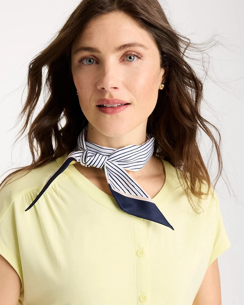 Striped Skinny Scarf