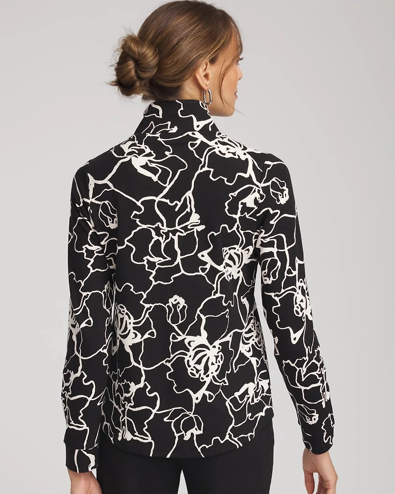 Zenergy® Half-Zip Mockneck Top