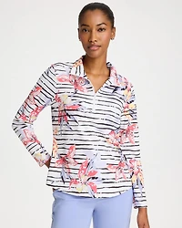 Zenergy® UPF Lily Print Half Zip