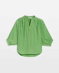 Braided Batwing Blouse