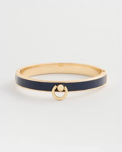 Mixed Metal Epoxy Hinge Bangle
