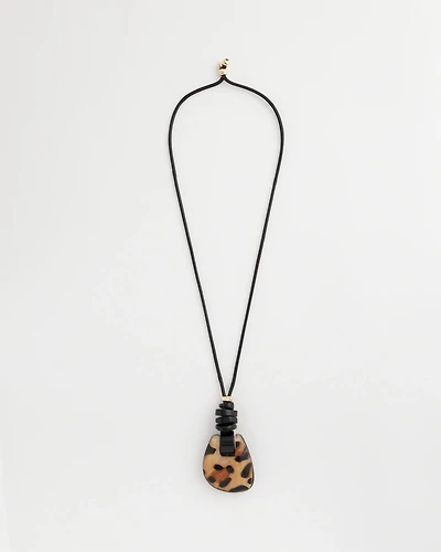Chico's Originals Leather Animal Corded Pendant
