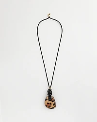 Chico's Originals Leather Animal Corded Pendant
